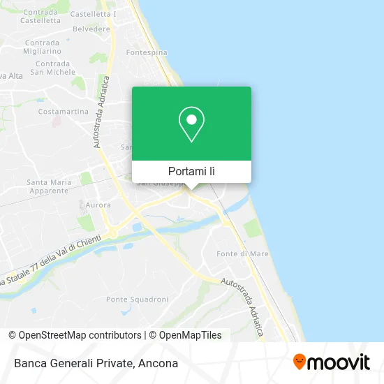 Mappa Banca Generali Private