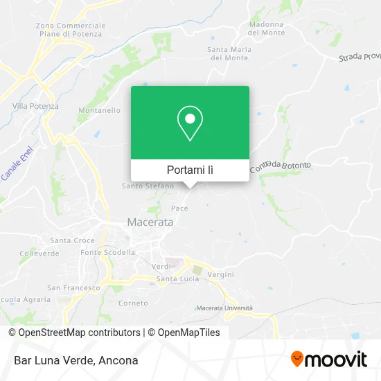 Mappa Bar Luna Verde