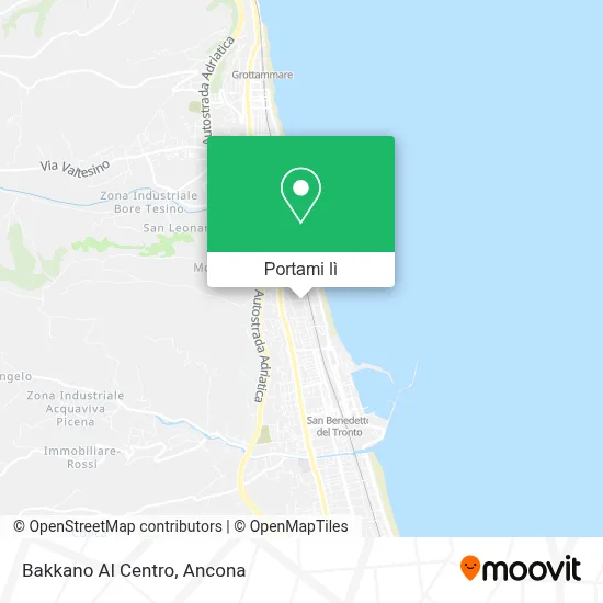 Mappa Bakkano Al Centro
