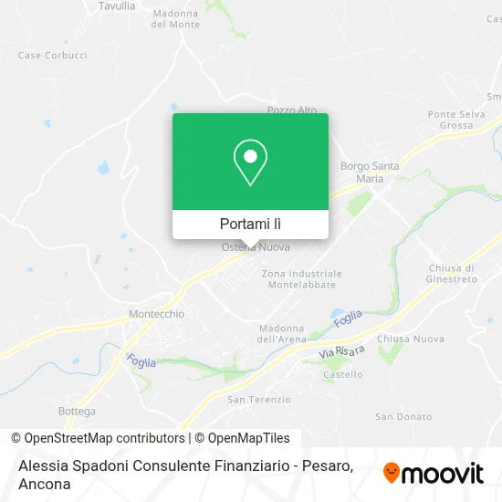 Mappa Alessia Spadoni Consulente Finanziario - Pesaro