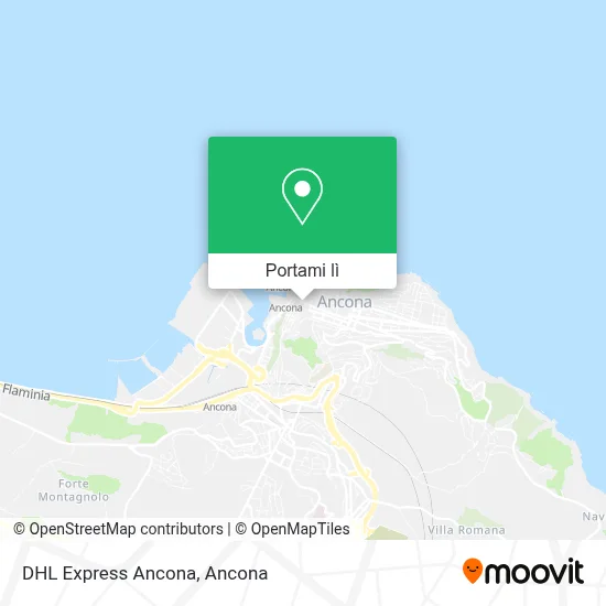 Mappa DHL Express Ancona