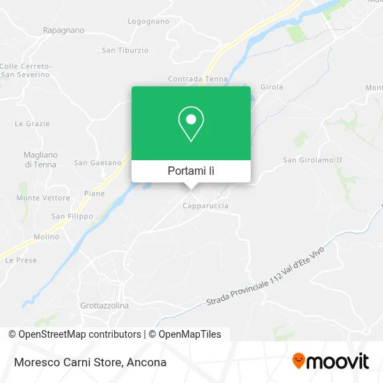 Mappa Moresco Carni Store