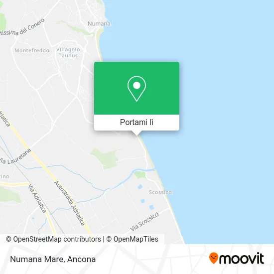 Mappa Numana Mare
