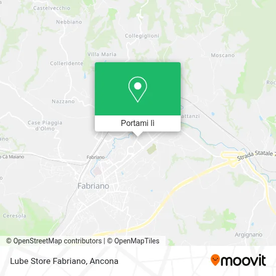 Mappa Lube Store Fabriano