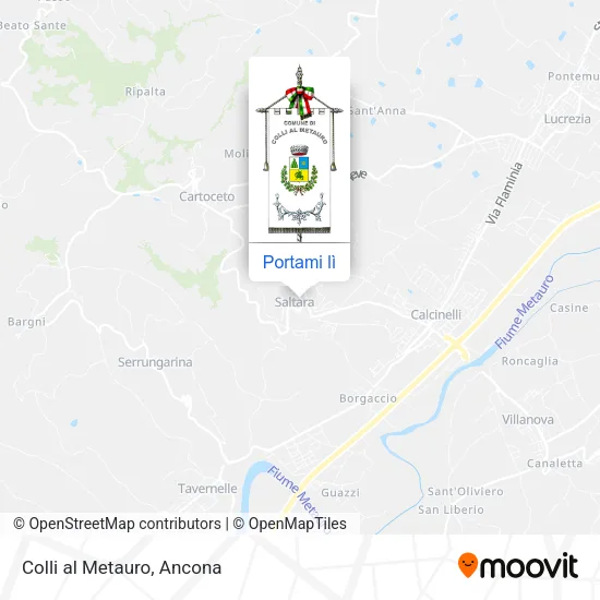 Mappa Colli al Metauro