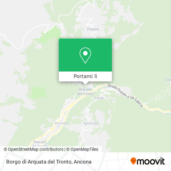 Mappa Borgo di Arquata del Tronto
