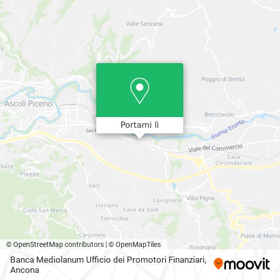 Mappa Banca Mediolanum Ufficio dei Promotori Finanziari