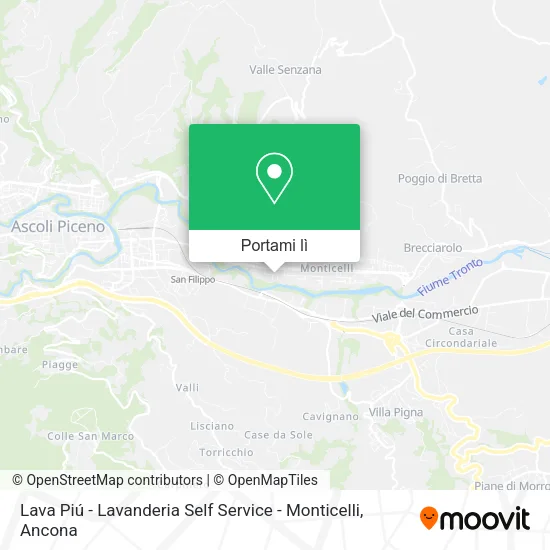 Mappa Lava Piú - Lavanderia Self Service - Monticelli