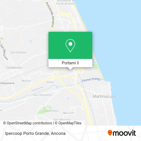Mappa Ipercoop Porto Grande