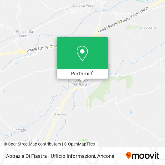 Mappa Abbazia Di Fiastra - Ufficio Informazioni