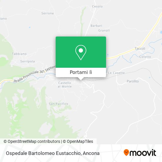 Mappa Ospedale Bartolomeo Eustacchio