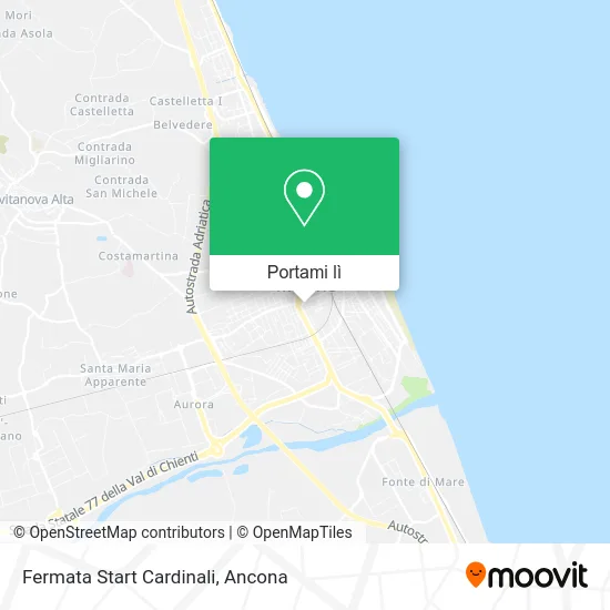 Mappa Fermata Start Cardinali