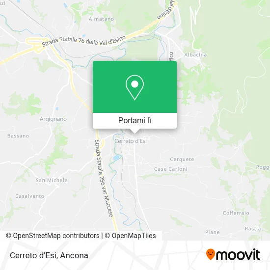 Mappa Cerreto d'Esi