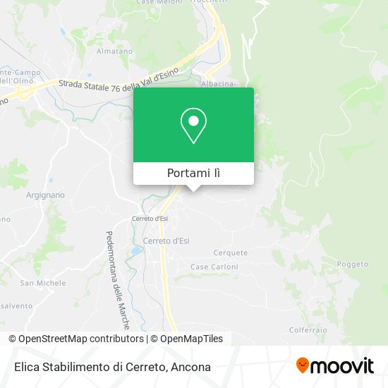 Mappa Elica Stabilimento di Cerreto