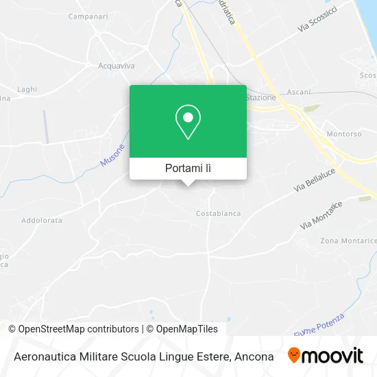 Mappa Aeronautica Militare Scuola Lingue Estere