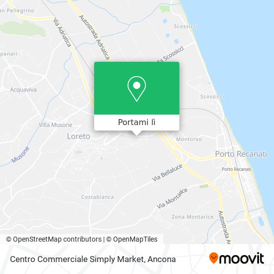 Mappa Centro Commerciale Simply Market