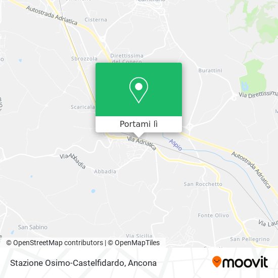 Mappa Stazione Osimo-Castelfidardo