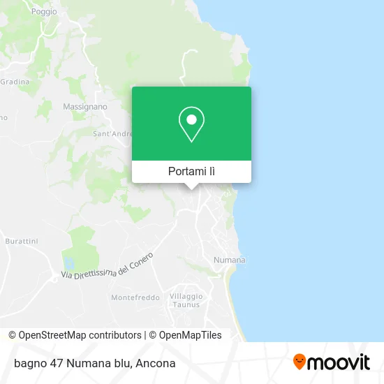 Mappa bagno 47 Numana blu