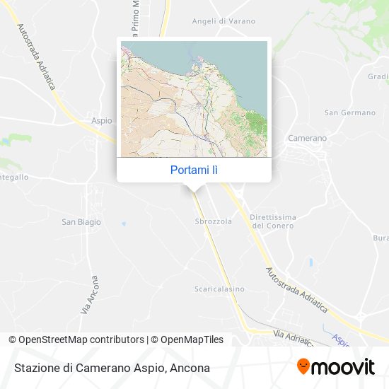 Mappa Stazione di Camerano Aspio