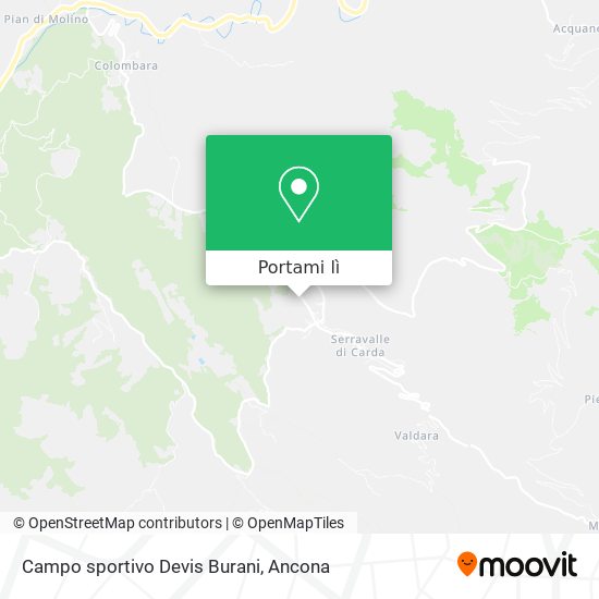 Mappa Campo sportivo Devis Burani