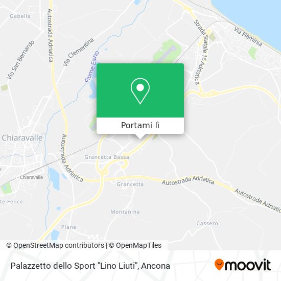 Mappa Palazzetto dello Sport "Lino Liuti"