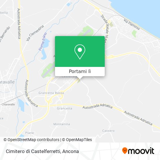 Mappa Cimitero di Castelferretti