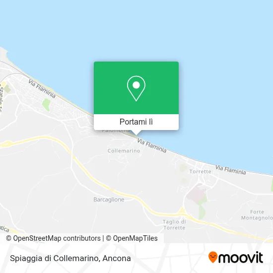 Mappa Spiaggia di Collemarino