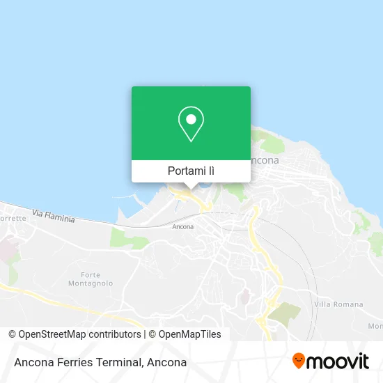 Mappa Ancona Ferries Terminal