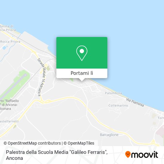 Mappa Palestra della Scuola Media "Galileo Ferraris"