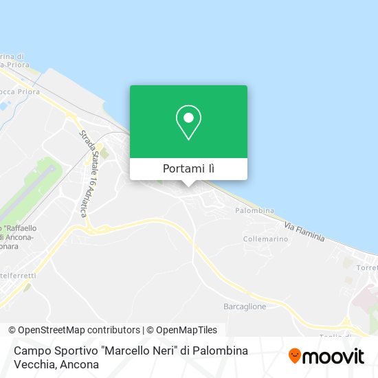 Mappa Campo Sportivo "Marcello Neri" di Palombina Vecchia