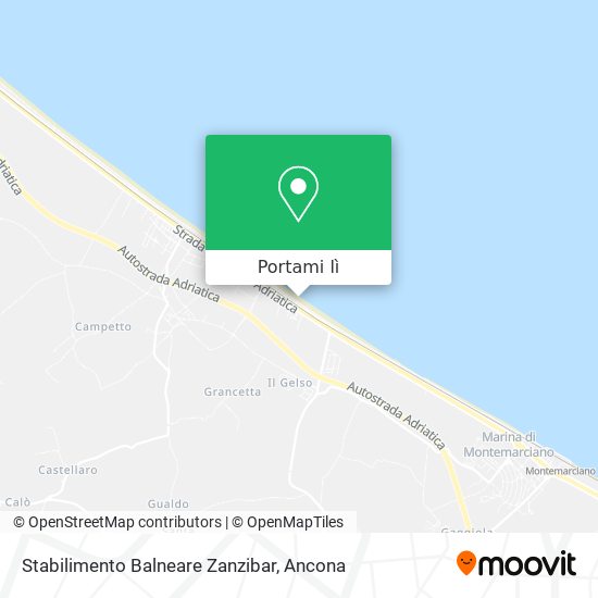 Mappa Stabilimento Balneare Zanzibar