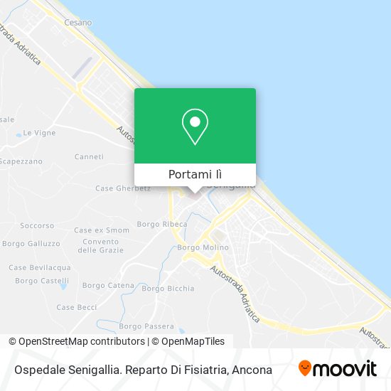 Mappa Ospedale Senigallia. Reparto Di Fisiatria