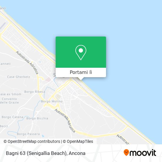 Mappa Bagni 63 (Senigallia Beach)