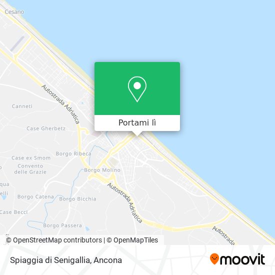 Mappa Spiaggia di Senigallia