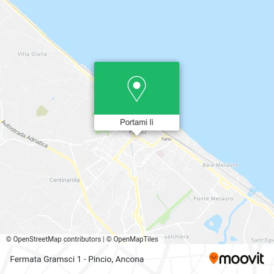 Mappa Fermata Gramsci 1 - Pincio