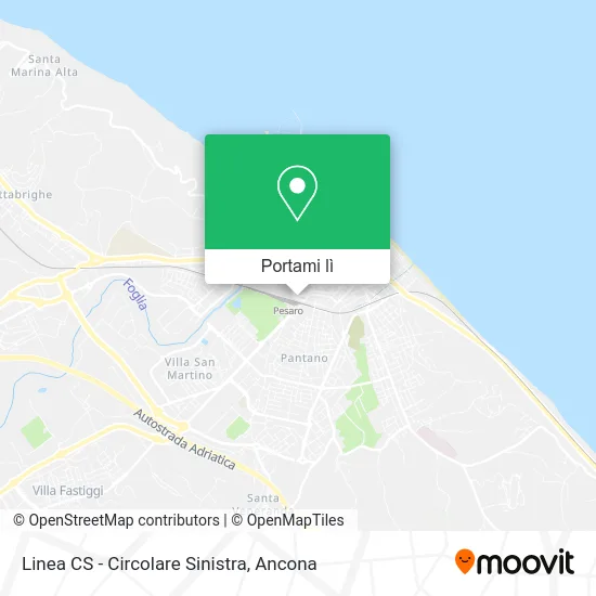 Mappa Linea CS - Circolare Sinistra