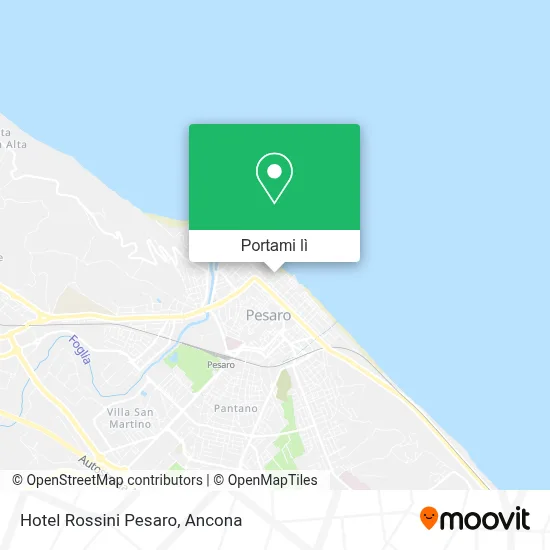 Mappa Hotel Rossini Pesaro