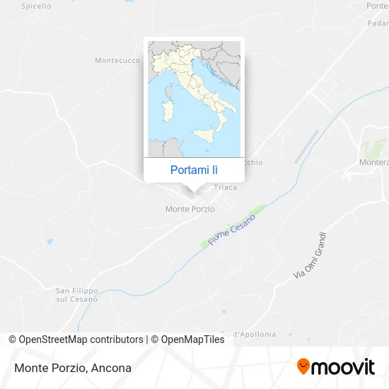 Mappa Monte Porzio
