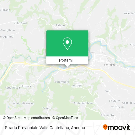 Mappa Strada Provinciale Valle Castellana
