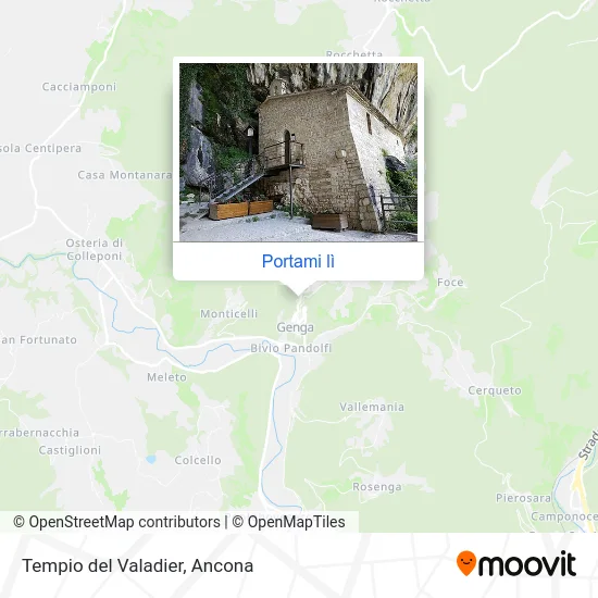 Mappa Tempio del Valadier