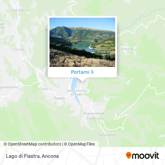 Mappa Lago di Fiastra