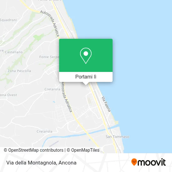 Mappa Via della Montagnola