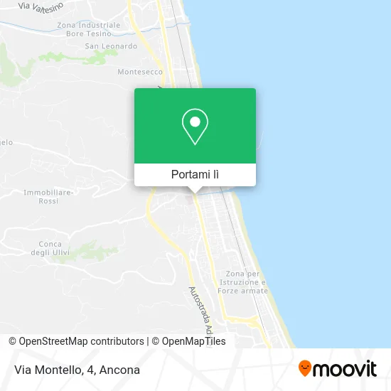 Mappa Via Montello, 4