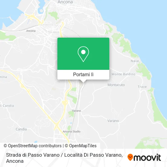 Mappa Strada di Passo Varano / Località Di Passo Varano