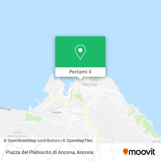 Mappa Piazza del Plebiscito di Ancona