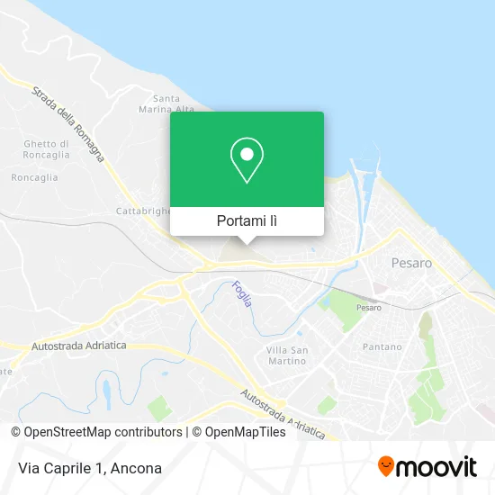 Mappa Via Caprile 1
