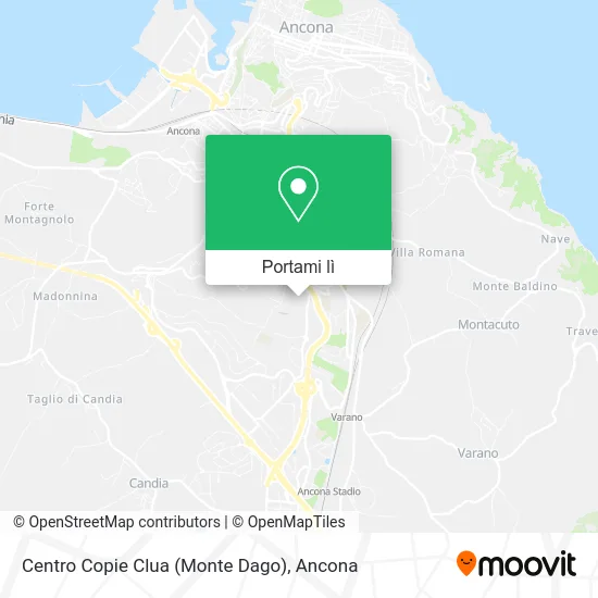 Mappa Centro Copie Clua (Monte Dago)