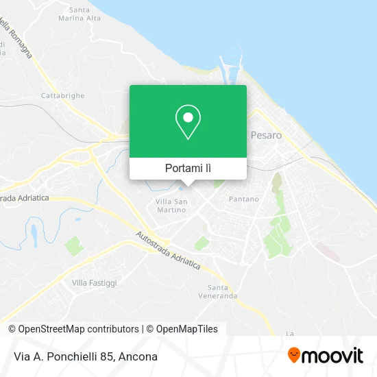 Mappa Via A. Ponchielli 85