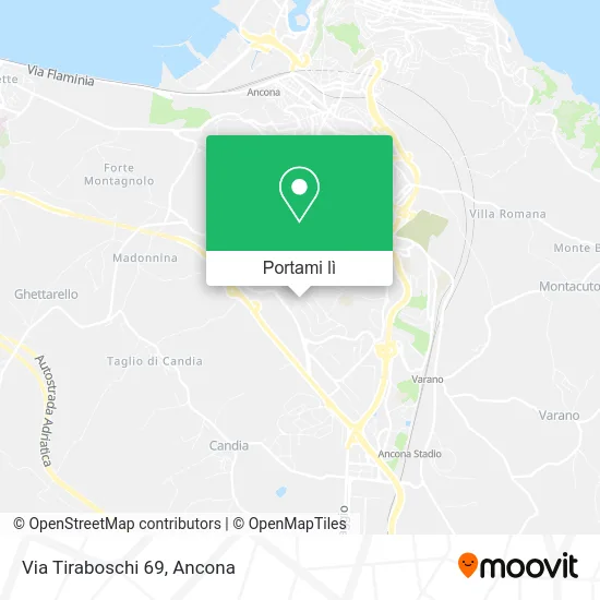 Mappa Via Tiraboschi 69