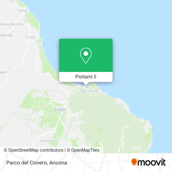 Mappa Parco del Conero